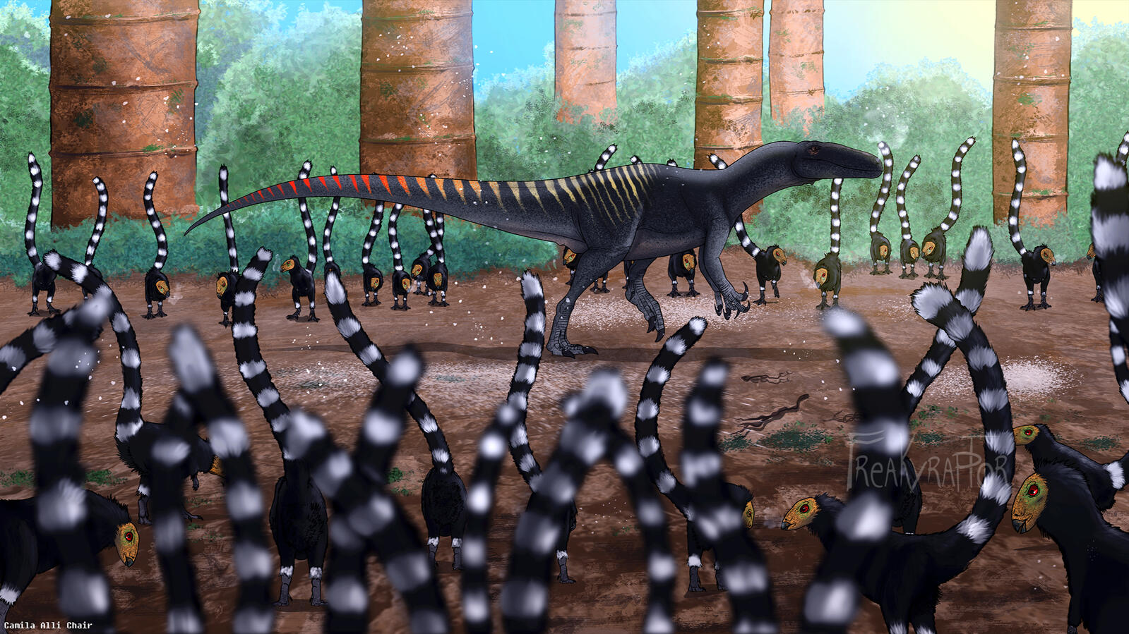 Australovenator and Leaellynasaura